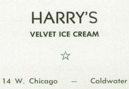Jeannies Diner (Harrys Ice Cream) - Coldwater High School Class Of 1959 Yearbook Ad (newer photo)